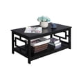 thumbnail image 3 of Convenience Concepts Town Square Table Basse, Fini Bois Noir, 3 of 4