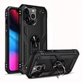 thumbnail image 1 of For iPhone 14 Plus Pro Max Case Shockproof iPhone Cover with Built-in 360° Rotate Ring Holder, Black, 1 of 6