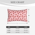 thumbnail image 4 of Naloa flowers and ladybugs Pillowcase, Cool Pillowcase, Lightweight, Breathable, Skin Friendly Pillowcase, Hidden Zipper (No pillow core)-16"x24", 4 of 6