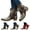 Black, variant on Cowboy Boots for Women Western Cowgirl Ankle Booties Embroidered Square Toe Wide Calf Walking Riding Boot Black 6.5