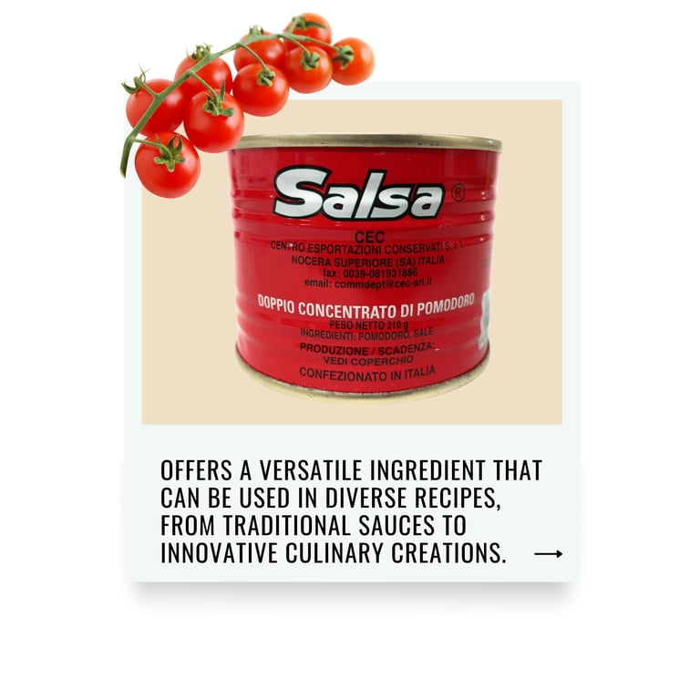 Salsa Tomato Paste 210g - Walmart.com