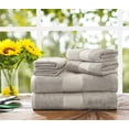 thumbnail image 6 of FBTS Prime Cotton Hand Towels 16x31 inch Extra Soft, Solid Gray, 2 per Pack, 6 of 6