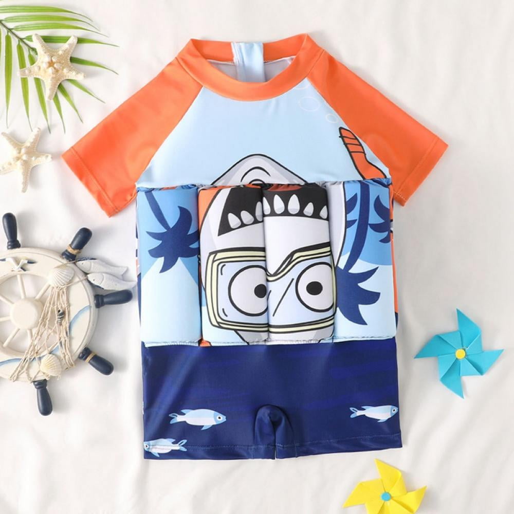 URMAGIC Toddler Swimsuit with Removable Buoyancy Summer Kids Floating