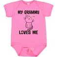 thumbnail image 3 of Inktastic Grammy Loves Me Girls Kitty Girls Baby Bodysuit, 3 of 5
