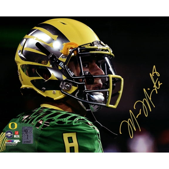 Marcus Mariota Autographed 8x10 Photo Oregon Ducks MM Holo 89180