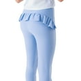 thumbnail image 4 of WEIGFI Child Girls High Waist Yoga Pants With Flounce Hem Daughter Matching Athletic Workout Capris For Fitness Trousers Stylish Solid Color Slacks, 4 of 6