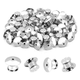 thumbnail image 1 of 60PCS Locking Pin Back Metal Pin Backing, Locking Pin Keeper Clasp for Brooch Enamel Lapel, 1 of 7