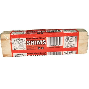 Nelson Wood Shims Pine Wood Shims, 8 in. - Pack of 12, Pine