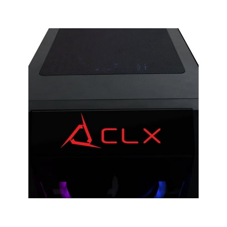 CLX - SET Gaming Desktop - Intel Core i7 10700KF - 32GB Memory - NVIDIA GeForce RTX 3060 - 500GB NVMe M.2 SSD + 4TB HDD - Black