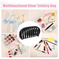 thumbnail image 6 of Unique Bargains Clear Makeup Bag Transparent Toiletry Bag Zipper Cosmetic Bag Organizer for Travel for Women Black, 6 of 7