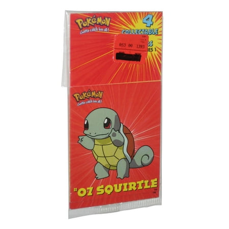 Pokemon Collectable Party Stickers (1999) Series 1 Squirtle Pack - (4 Stickers)