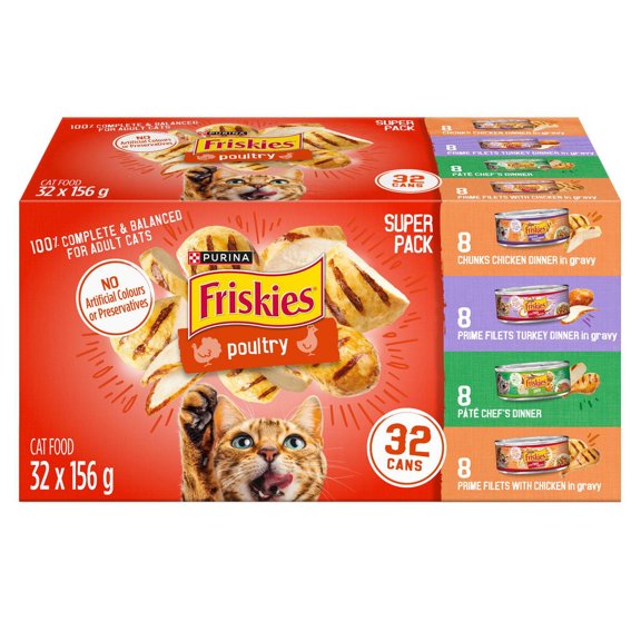 Friskies Emballage Assorti de Friands de Volaille Nourriture humide pour Chats