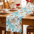 thumbnail image 5 of Ocean Coral Table Runner 70 Inches, Summer Coastal Marine Seaweed Starfish Watercolor Bed Runner Dresser Scarves Tabletop for Indoor Outdoor Parties/Ceremony/Banquet, 13" x 70", 5 of 9