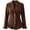 Brown#1, variant on Corduroy Jacket Women, Plus Size Long Sleeve Lapel Button Army Green Blazer Jacket with Ruffle Hem and Lace Cuffs, Elegant Fall Outerwear Jacket XL
