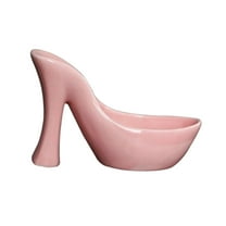 Colaxi Ceramic Flower Pot Desktop Flowerpot High Heel Shaped Lightweight Plant Container Nursery Pot for Balcony Garden Outdoor Yard PInk