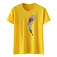 thumbnail image 4 of Ruyang Tops for Women, Womens T Shirts Basic Short Sleeve Tees Crewneck Fashion Tops Loose Fit Lightweight Casual Summer Clothes 2024, 4 of 4