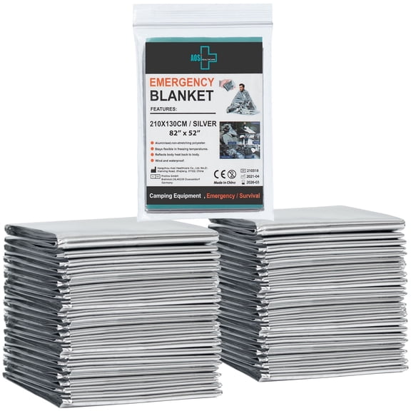 General Medi Emergency Blanket (12-Pack) for Emergencies- High Quality Material
