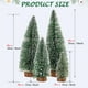 thumbnail image 5 of Set navideño de pinos en miniatura con base de nieve y madera (5 unidades), 5 of 6
