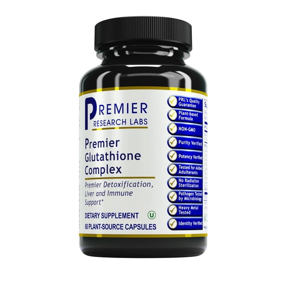 Premier Research Labs Glutathione Complex - Liver & Immune Health Support Supplement* - Glutathione Pill for Daily Immune Support & Natural Liver Cleanse* - 60 Vegetarian Capsules