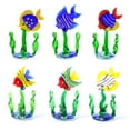 thumbnail image 6 of Angle Fish Glass Art Aquatic Figurine Animal Figurines for Anniversary Birthday Wedding Gift Ideas Ornament Miniature Cool Stuff Home Room Garden Table Decor, 6 of 9