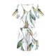 thumbnail image 5 of Mini Vestido de Verano Color Sólido Cuello en V Manga Corta Vestido de Becerro Medio, Vestido Corto de Verano, 5 of 5