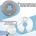 thumbnail image 2 of KAIYANG Collar para perro Collar inflable protector para perro Collar ajustable para mascotas L azul gris, 2 of 3