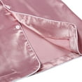 thumbnail image 6 of URMAGIC 4-14T Little Big Child Girl Boy Silk Satin Pajamas Short Sleeve 2PCS Sleepwear, 6 of 10