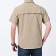 thumbnail image 5 of Afdoent Men's Shirts Male Short Sleeve Shirt Casual Loose Solid Color Workwear Summer Shirt Classic Fit, 5 of 5