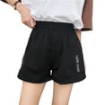 thumbnail image 4 of Minnieouse Pantalones cortos informales de verano, pantalones de pierna ancha holgados de cintura alta, ropa de calle bordada con letras laterales Type2 NO2, 4 of 6