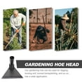thumbnail image 3 of OUNONA Manual Cultivator Hand Hoe Manganese Steel 1Pack for Loosening Soil, 3 of 6
