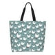 thumbnail image 1 of Balery Funny Chicken Bolsa Tote Estilo Estético con Cremalleras, Bolsa de Hombro, Bolsa de Compras Grande y Plegable, 1 of 8