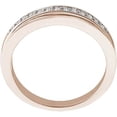 thumbnail image 3 of MyDiamondBox 1/10 Carat Total Weight (cttw) Sterling Silver Wedding Band with White Diamonds - Rose Gold Bridal Ring for Women (Ring Size: 8), 3 of 3