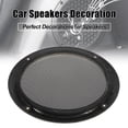 thumbnail image 3 of 7" Vehicle Audio Speaker Cover Mesh Subwoofer Horn Guard Decorative Circle Grille Protector Gold Tone, 3 of 6