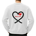 thumbnail image 4 of Generic Men's Hoodless Sweatshirt Novelty Funny Letter Printed Pullover Long Sleeve Warmth Fashion Baggy Sweater Going Out, 4 of 4