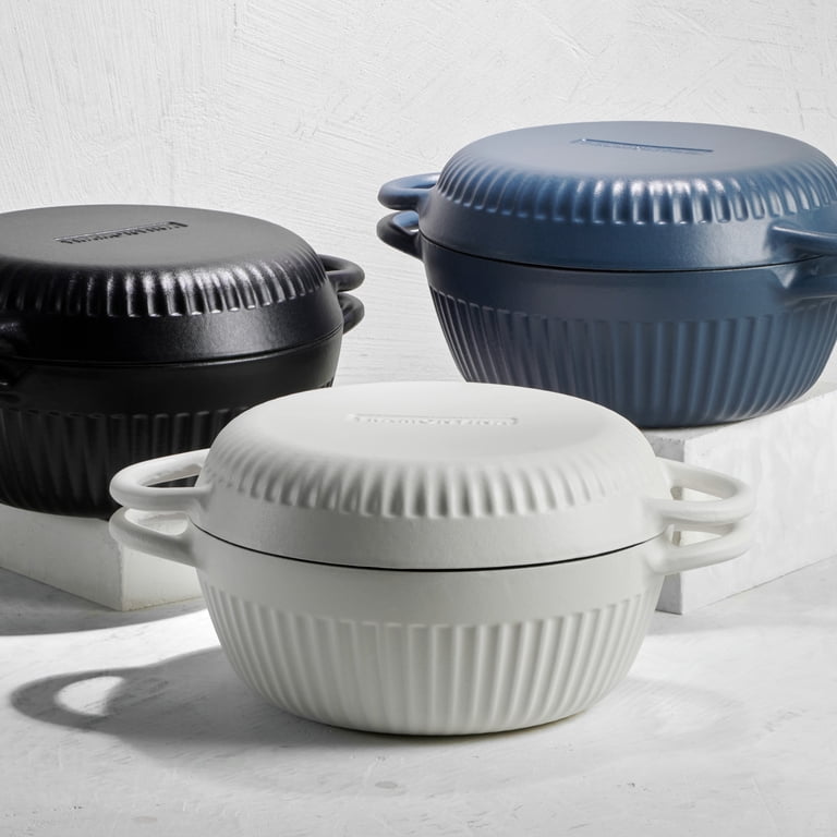 Tramontina 4 QT Enameled Cast Iron Dutch Oven for Bread Baking