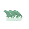 thumbnail image 3 of Dorsal Surfboard Fins Hexcore Thruster Set (3) Honeycomb FCS Base Green, 3 of 3
