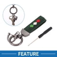 thumbnail image 2 of Unique Bargains 1 Set Car Keychain Universal Key Chain with Ring for Key Fobs for Women Faux Leather Dark Green, 2 of 6
