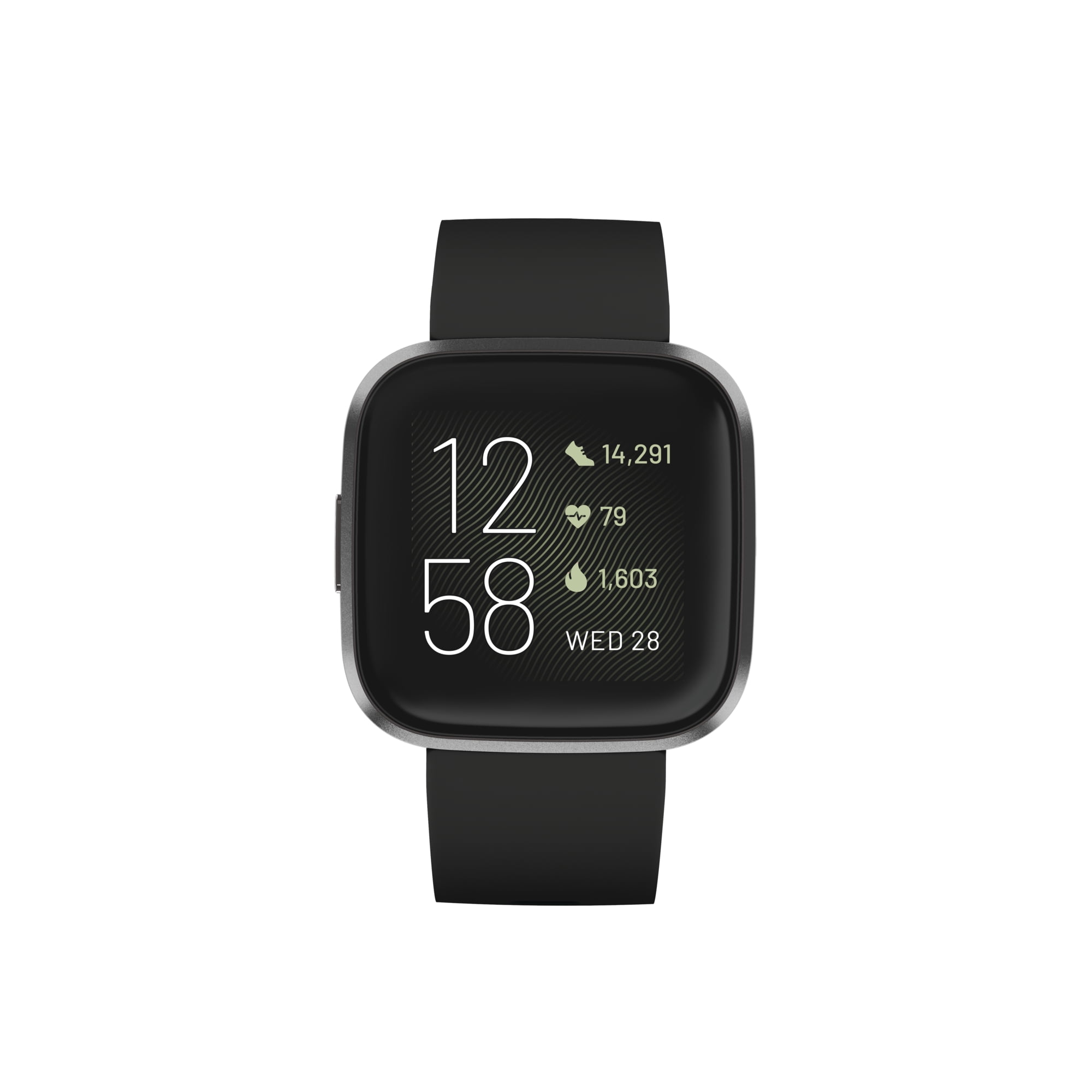 Fitbit Versa 2 Health & Fitness Smartwatch Black/Carbon - Walmart.com