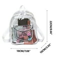 thumbnail image 3 of FAMTKT Clear Backpack PVC Women Bag-Transparent Backpack-Plastic Cloth- Back Backpack- Candy Colored Student Bag- Large Capacity Travel Backpack, 3 of 5