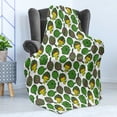 thumbnail image 4 of Artichoke Soft Flannel Fleece Blanket, Vivid Colored Artichokes Cooking Food Eating Groceries Vegan Options, Cozy Plush for Indoor and Outdoor Use, 70" x 90", Yellow and Fern Green, by Ambesonne, 4 of 5