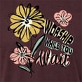 thumbnail image 6 of Wild Bobby Worship While You Wait Sunflower Pink and Yellow Inspirational/Christian Men Premium Tri Blend Tee, Cardinal, Large, 6 of 6
