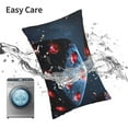 thumbnail image 5 of Kdxio Cotton Pillow Cases 20"x30" Pillowcases,Soft and Breathable Bedroom Pillow Cases-Cosmic Red Sparkle Dice-No Pillow Core, 5 of 5