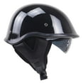 thumbnail image 4 of Brillante Casco Negro DOT Medio Casco Con Visera Para Cruceros Chopper Biker - METRO DYNWAVEMX Medio casco de motocicleta, 4 of 4