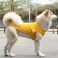 thumbnail image 3 of 4 pieces of pet vest dog clothes, small and large dog supplies, solid color dog clothes, 3 of 6
