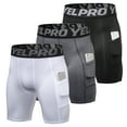 thumbnail image 1 of Doorslay 3 Pack Men Sports Shorts Active Workout Underwear with, 1 of 8