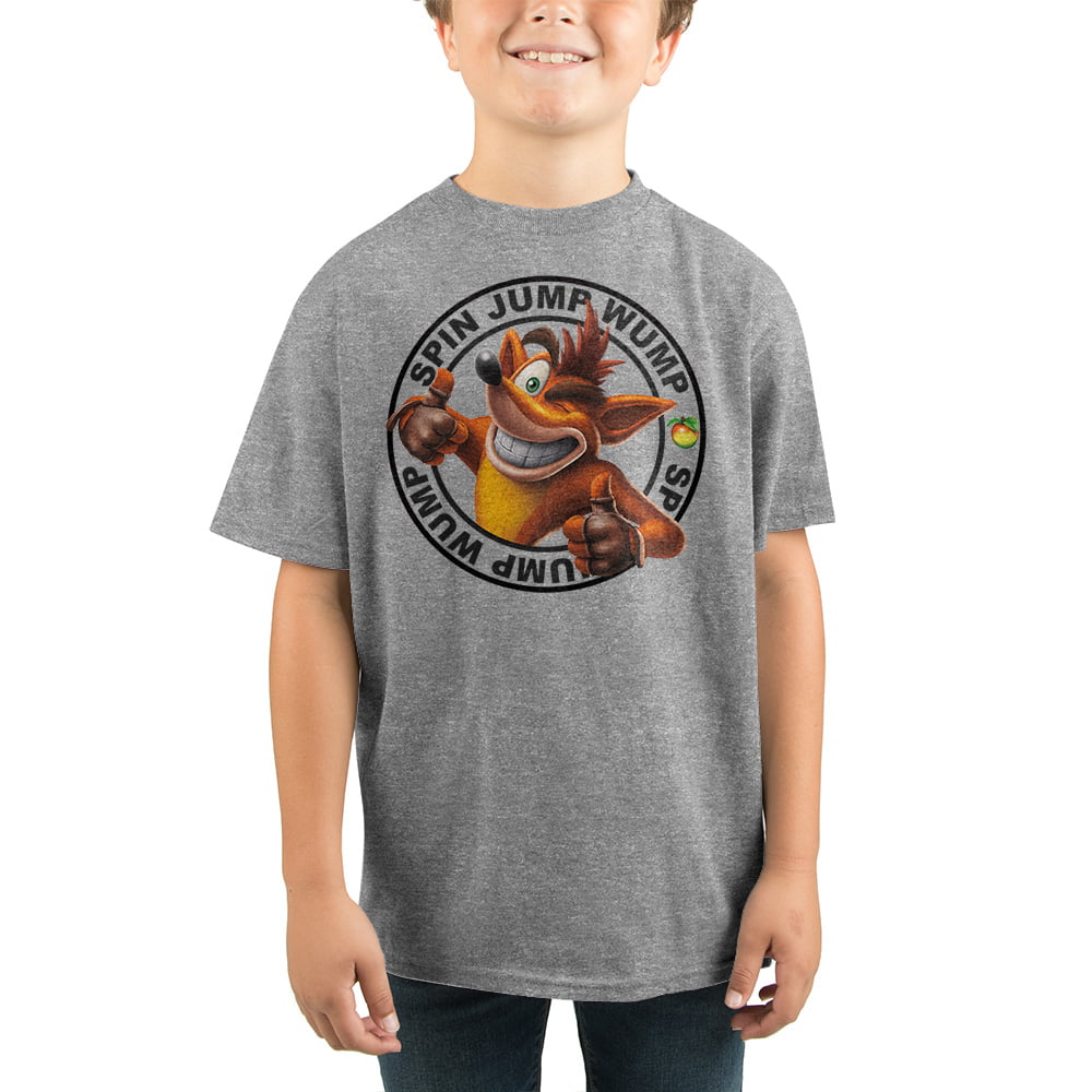 Funny Crash Bandicoot Kids T-Shirt Children's Unisex Top Gamer Gift Idea Present 