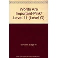 thumbnail image 1 of Pre-Owned Words Are Important Level G : (Pink) Book (Paperback) 9780843779653, 1 of 1