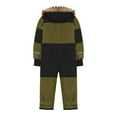 thumbnail image 6 of newwalpole Toddler Snow Suit One Piece Snow Pants Kids Girls Boys Warm Winter Snowsuit Outdoor Waterproof Windproof Ski Pants Green for Size 9-10 Years, 6 of 7
