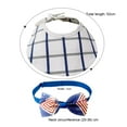thumbnail image 6 of Pet Sun Hat Bow Collar Holiday Dress Up Cute Cat Dog Headwear Independence Day Accessories Pet Supplies Party Supplier for Puppy Kitten, 6 of 7
