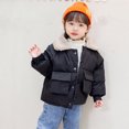 thumbnail image 4 of Vedolay Boys 2023 Suit Jackets Baby Boy's Chic Open Front Jackets Long Sleeve Winter Thicken Jacket,Black 4-5 Years, 4 of 5